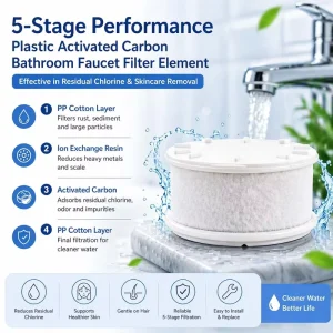 Vitamin C Faucet Water Filter Tap Cartridge Remove Chlorine Aroma Therapy For Bathroom Kitchen Sink Salon Use
