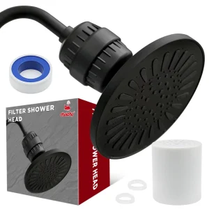 Vitamin C Filter Shower Head 15 Stage 20 Stage 25 Stage Shower Head Filter Cartridge Filtered Shower Head for Hard Water