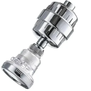 Vitamin C Function KDF Shower Filter 15 Stages High Flow Powerful Fixed Spa Water Shower Filter Head