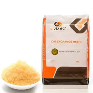 WQA Water Purification System Ion Exchange Resin 001×7 001×8 001×10 Strong Acid Cationic Resin Water Softener