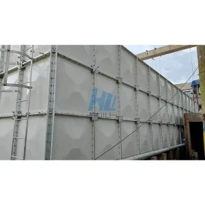 WRAS Fiberglass Water Tank Rectangular Sectional Water Treatment Rainwater Drainage Tank