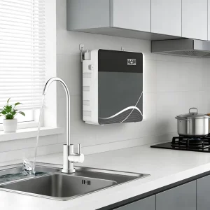 Wall-Mounted Countertop Electric 5-Stage Reverse Osmosis Water Filter System with Kitchen Faucet