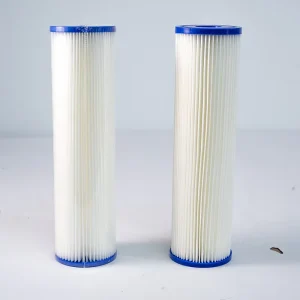 Washable 2.5×10 Pleated Poly Sediment Water Filter Cartridge Filter Bags Fabric Sponge 5/10/20 Micron for Household and Hotel