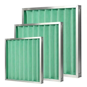 Washable G4 Synthetic Fiber Pleated Air Pre-Filter with Aluminum Frame for HVAC Systems