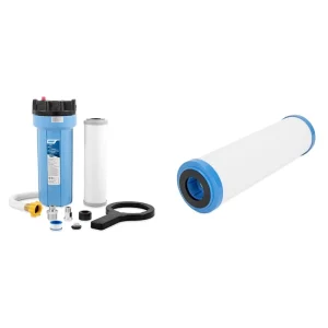 Washable Refillable Inline Caravan RV Camper Water Filter Nano Silver Carbon Block Filter 0.5 Micron