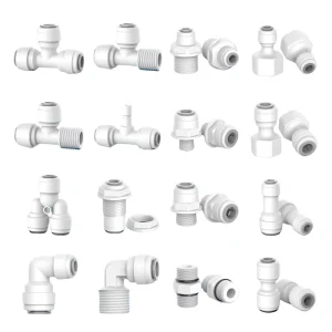 Water Dispenser Parts Manual Quick Connector Fitting POM Material 1/2 Inch for RO Water System
