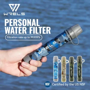 Water Filter BPA-Free Portable Camouflage Pattern Water Purifier for Outdoor Drinking