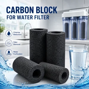 Water Filter Carbon Block OEM Material for RO Purifier Cartridge High Adsorption and Long Service Life Supply Bulk Use
