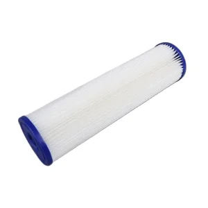 Water Filter Cartridge Washable PE Polyester 2.5×10 20 4.5×10 20 Inch Pleated Poly Sediment 5 10 20 Micron