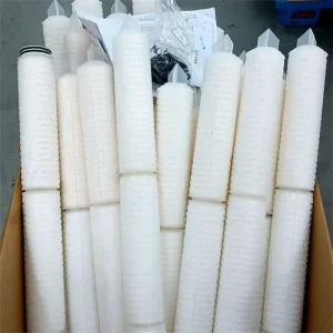 Water Filter Manufacturer 0.45 Um Absolute PP Pleated Filter Parts Cartridge Water Filter Replacement Industrial Filter Cartridge