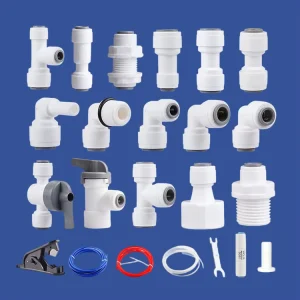 Water Filter Parts 1 4″ 3 8″ Tee Fittings Male Thread Adapter Bulkhead Union Joint Elbow Quick Connectors for RO Systems