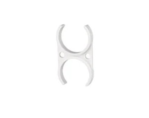 Water Filter Parts Plastic Quick Fitting White Double Clamp for T33 Cartridge