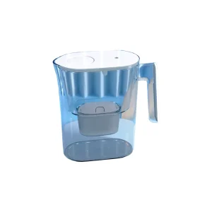 Water Filter Pitcher 2.6L Capacity White Color Reduce Chlorine Taste Limescale for Home Use