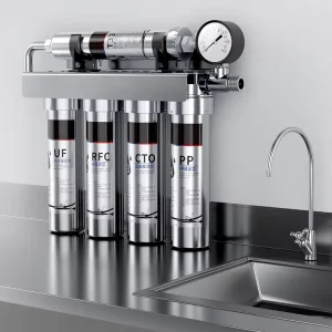 Water Filter System Stainless Steel Water Purifier Large Flow Five Stage Filtration