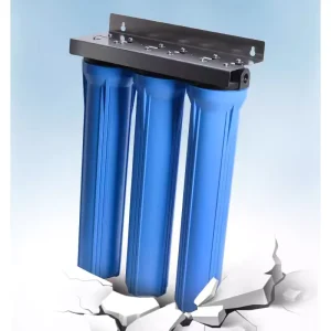 Water Filters Big Blue Triple Whole House 20″ X 4.5″ Stainless Steel Manual Portable Bacteria Heavy Metal Outdoor RO