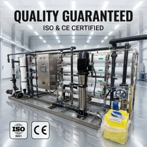 Water Filtration Purifier Machine for Business 15000 L/h Reverse Osmosis Water Filter System with PLC and Pump