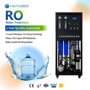Water Filtration System with Stainless Steel Frame and Reverse Osmosis Equipment for Industrial Factory Cleaning