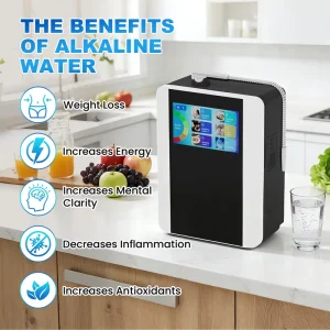 Water Ionizer Machine, 11 Plates, pH 4.5-10.5, Platinum Coating, Household Alkaline Water Generator