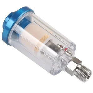Water Oil Separator Air Filter Moisture Trap with PF Connector for Compressor Spray Paint Gun 1/4 Inch NPT Inlet