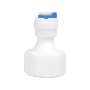 Water Pipe Connector 1/4 Inch O.D. to 1/2 Inch NPT Straight Connector Water Filter Fittings for RO Water Filter System