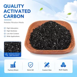 Water Purification Activated Carbon for Filter Columns Pressure Vessels and Large Scale Treatment Projects Bulk Supply