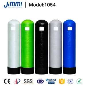 Water Purification FRP Tank 1054 Specification for Soft Water Equipment, 16.7 Gallon, 125 L/Hour Filtration