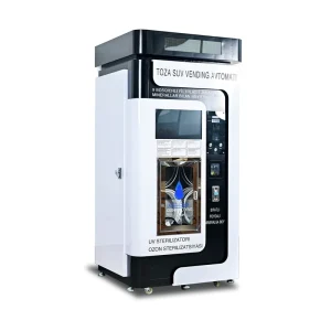 Water Purifier 800 Gallons Alkaline Bottled Water Coin Operated Vending Machine Single Door Drinking Water