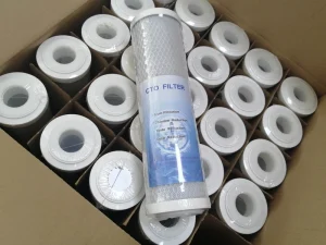 Water Purifier Carbon Block Water Filter 10″ CTO 500 Iodine Value Cartridge Bulk
