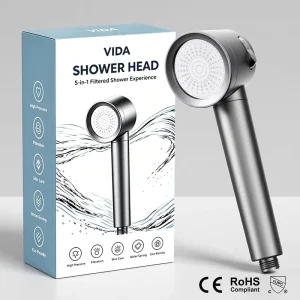 Water Saving High Pressure Shower Faucet Filter Shower Head Plated Bathroom Accessories for Kitchen Toilet