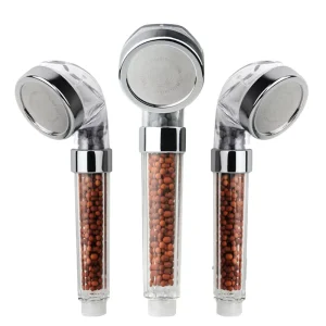 Water Saving High Pressure Tomalin Germanium Mineral Negative Ion Filter Stone Shower Head