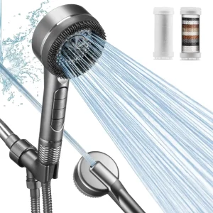 Water Saving Shower Heads 4 Function High Pressure Filtered Shower Head Bathroom Faucet Home Accessory