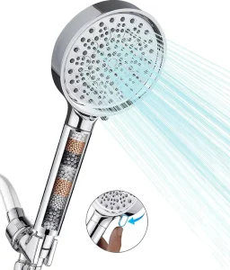 Water Softener Filters Adjustable Holder Filtered Shower Head