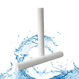 Water Treatment 40 Inch PP Melt Blown Filter Cartridge 0.1 100m Precision 250 LPH Capacity Easy Installation for Water