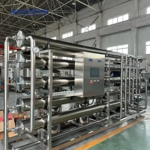 Water Treatment Plant 60-100 m³/h with Multimedia Filter, Quartz Sand, Activated Carbon, SS304, UF and RO