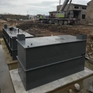 Water Treatment System MBR Shower Recycling High Capacity 72 240 Ton day Automatic Self Cleaning Pump PLC Motor Engine 1 Year