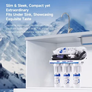 Waterfilter Systemro BAINA Portable RO Water Filter System 600 GPD Tankless for RV Outdoor Commercial & Hotel Use