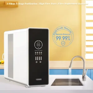 Whole-Home Water Filtration System with Self-Cleaning, TDS Monitoring, CE, and NSF Certification Under-Sink Reverse Osmosis Water Purifier