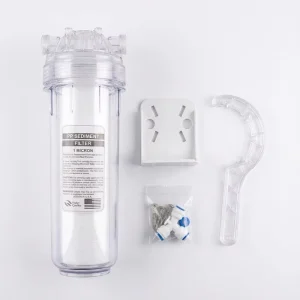 Whole House 10 Inch PP Cotton Sediment Filter 1 Micron Water Pre Filter Transparent Housing