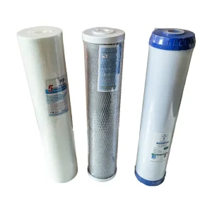 Whole House 20-Inch 3-Stage Water Filter Cartridge Replacement Set, PP CTO UDF