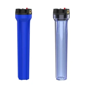 Whole House 20″ Transparent Brass Port Water Filter Housing for Water Filtration System