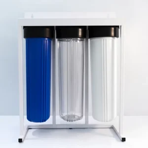 Whole House 3 Stage Electric Reverse Osmosis Water Purification System with Self Cleaning RO Housing Alkaline Water Filtration