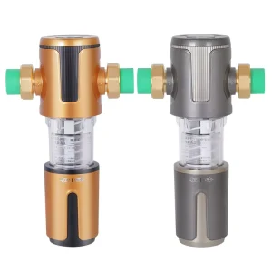 Whole House 8T H Flow Rate Automatic Cleaning Brass Water Central Pre filter Backwash Spin Down Sediment Water Filter