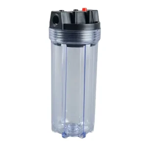 Whole House Clear Water Filter Housing 1″ Inlet Outlet Standard Duty Sediment Water Filtration System with Pressure Relief Valve