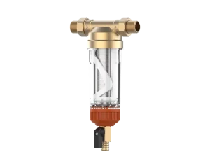 Whole House Copper Spin Down Water Filter with High Flow Rate and Hydraulic Turbage Scraper