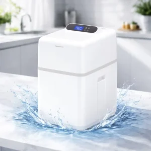 Whole House Hard Water Softener System 1T Resin Softening Large Flow for Family and Villa