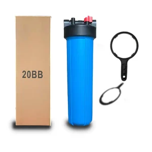 Whole House Jumbo Water Filter Housing 20 x 4.5 Inch Pre-filter System