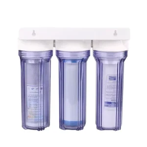 Whole House Plastic Manual 3 Stage Under Sink Water Filtration System with Sediment + GAC + CTO Filters