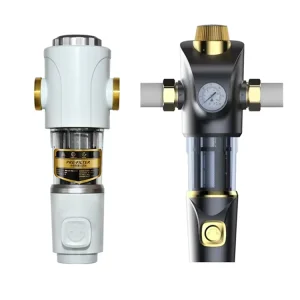Whole House Rotating Sediment Water Filter Reusable Protector Brass Water Prefilter