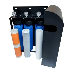 Whole House Water Filter 3 Stage 20 Inch Home Water Filtration System With Sediment Activated Carbon Iron Manganese Reducing Filters