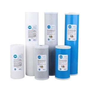 Whole House Water Filter Set 4.5″x10″ PP Sediment, GAC, Granular Activated Carbon Block CTO 4.5″x20″ Water Filter Cartridge